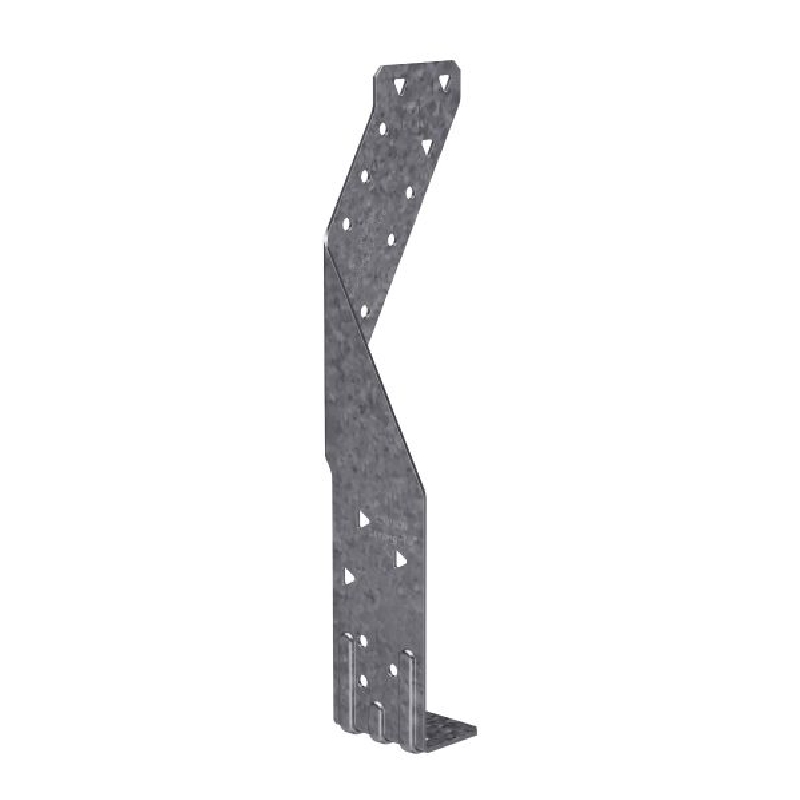 TSP Stud Plate Tie, 7-7/8 in L, 1-1/2 in W, Steel, Galvanized, Fastening Method: Nail