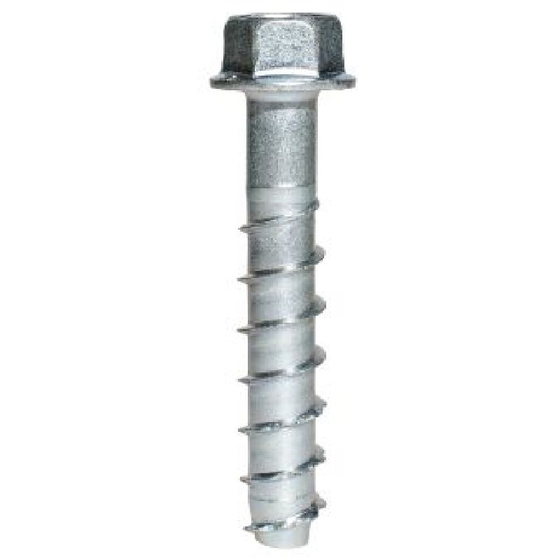 Titen HD Series THD37212H Screw Anchor, 3/8 in Dia, 2-1/2 in L, Carbon Steel, Zinc-Plated
