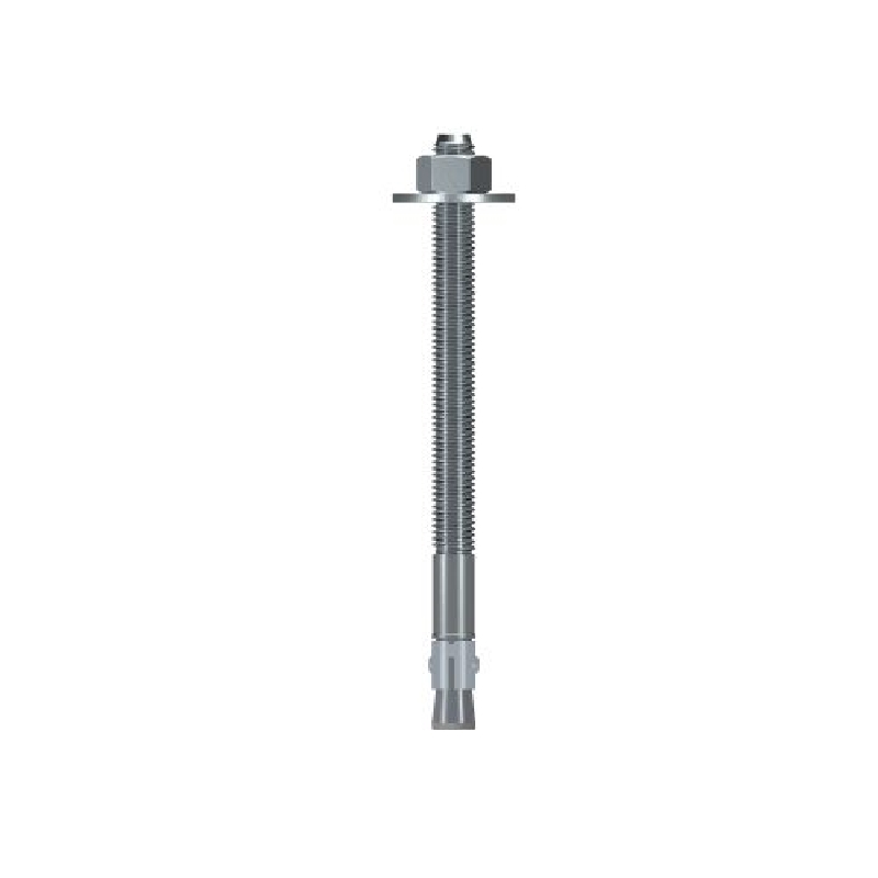 Wedge-All Series WA62812 Wedge Anchor, 5/8 in Dia, 8-1/2 in L, Carbon Steel, Zinc-Plated