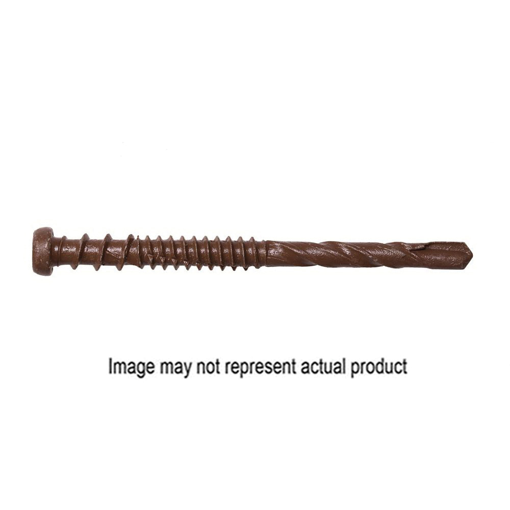 Deck-Drive DCSD Series DCSD238STN01 Screw, #10 Thread, 2-3/8 in L, Cap Head, #2 Drive, 1000/PK