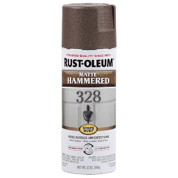 Rust-Oleum 314418 Rust Preventative Spray Paint, Matte, Brown, 12 oz, Can
