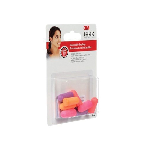 3M TEKK Protection 7000122741 Disposable Ear Plugs, 32 dB NRR, Foam Ear Plug, Assorted Ear Plug - 2