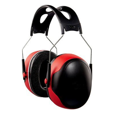 3M Pro Series 7100107419 Ear Muffs, 30 dB NRR, Black/Red - 2