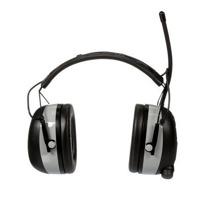 3M Worktunes 7100097024 Wireless Hearing Protector, 24 dB NRR, AM/FM Radio Band, Black/Silver - 5