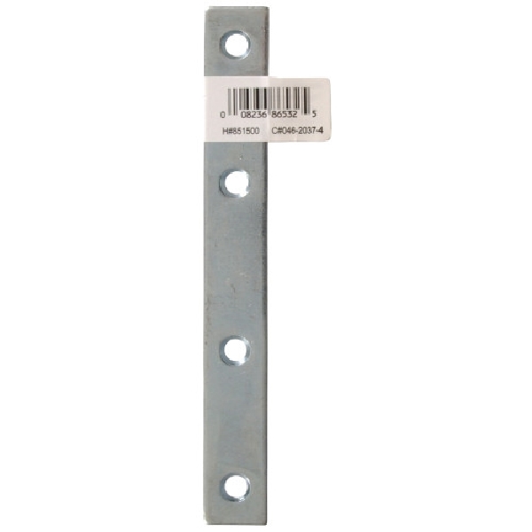 Hardware Essentials 851500 Mending Plate, 6 in L, 3/4 in W, Steel, Zinc