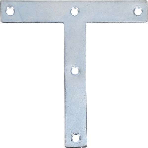 HILLMAN 851712 T-Plate, 5 in L, 5 in W, Zinc-Plated - 2