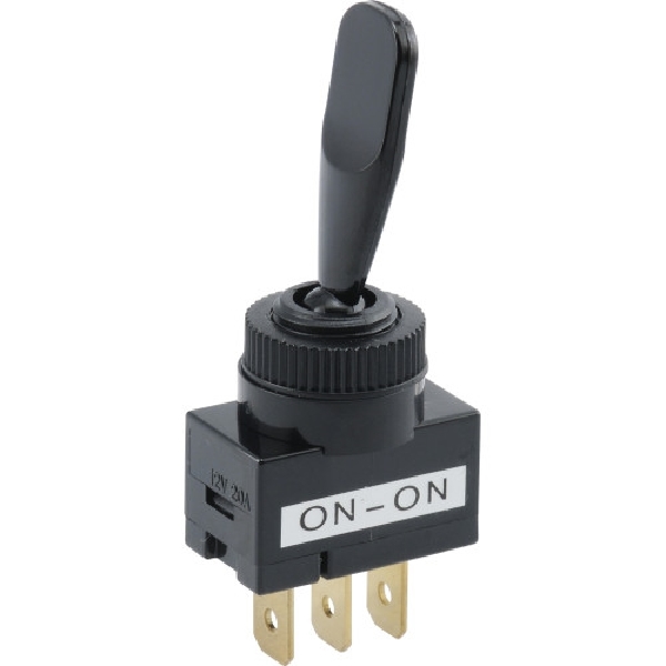 Hillman 393158 Toggle Switch, 20 A, 2-Position, SPDT, Plastic/Steel Housing Material, Black