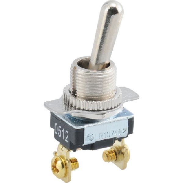 Hillman 393209 Toggle Switch, 10/15 A, 120/240 V, 2-Position, Steel Housing Material