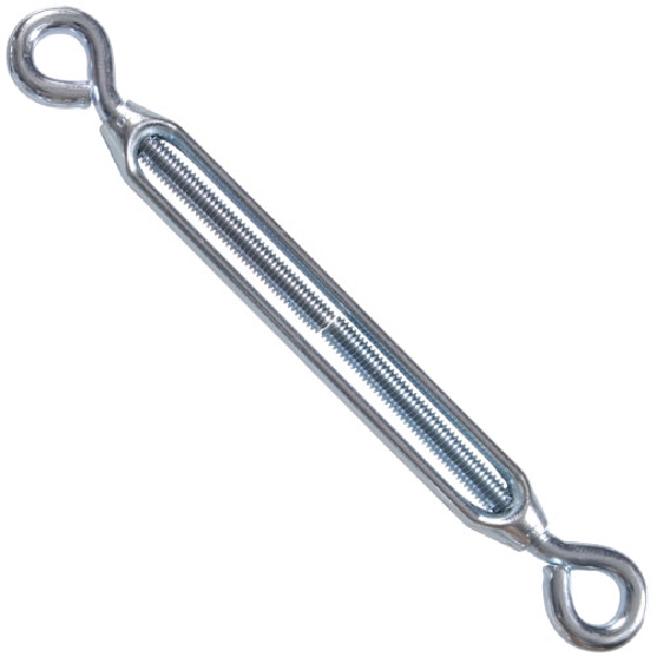Hillman 321852 Turnbuckle, 16-1/4 in L Closed, 215 lb Working Load, 3/8-16 Thread, Eye x Eye, Steel, 1/PK