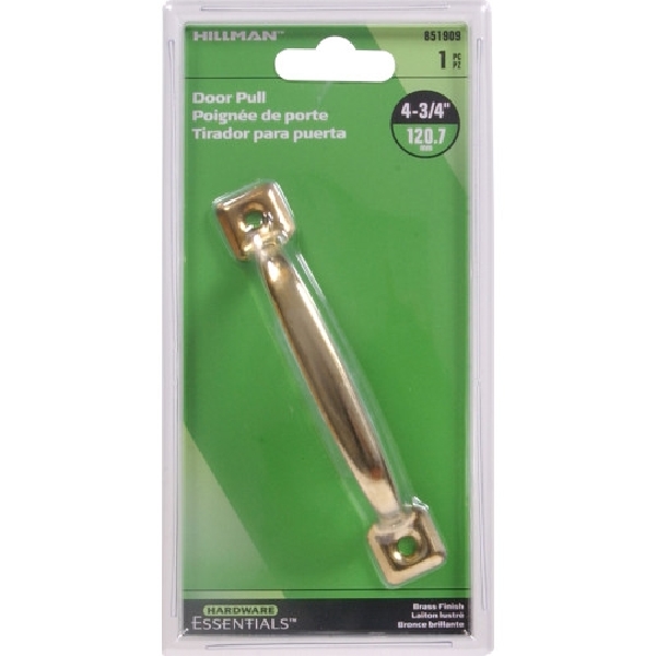 Hillman 851909 Screen Door Pull, 4-3/4 in H, Steel, Brass