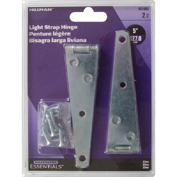 Hardware Essentials 851665 Strap Hinge, Zinc-Plated - 2