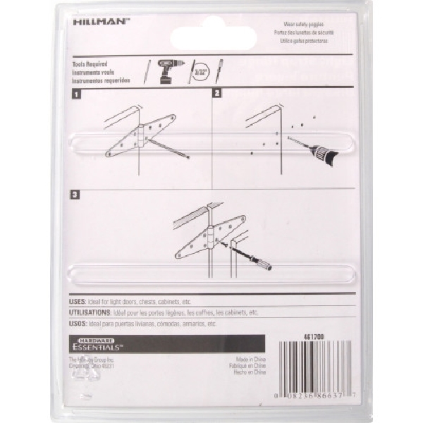 Hardware Essentials 851665 Strap Hinge, Zinc-Plated - 3