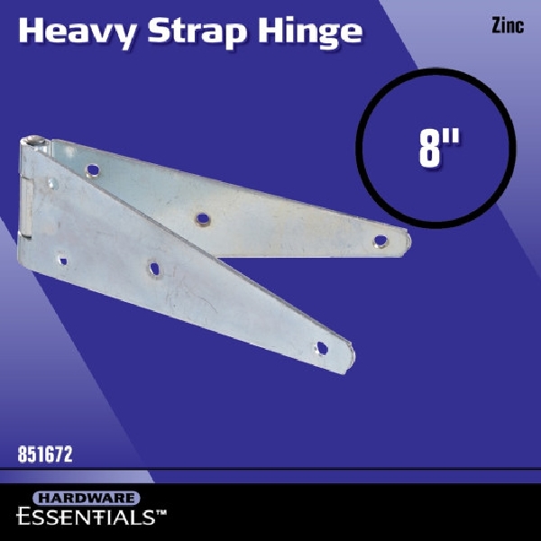 Hardware Essentials 851672 Strap Hinge, Steel, Zinc-Plated, Surface Mounting - 2