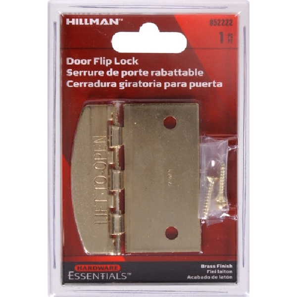 Hardware Essentials 852222 Flip Lock, Steel, Brass - 3