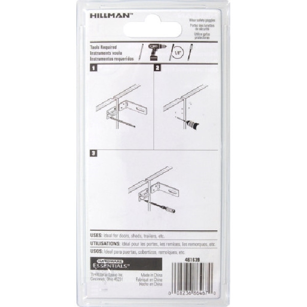 Hardware Essentials 851407 Safety Hasp, 3-1/2 in L, Zinc-Plated, Fixed Staple