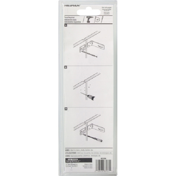 Hardware Essentials 851409 Safety Hasp, 6 in L, Zinc-Plated, Fixed Staple