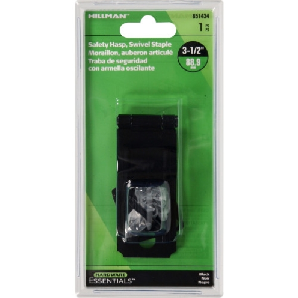 Hardware Essentials 851434 Safety Hasp, 3-1/2 in L, Swivel Staple - 2