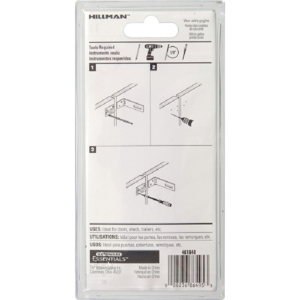 Hardware Essentials 851435 Safety Hasp, 4-1/2 in L, Galvanized, Fixed Staple
