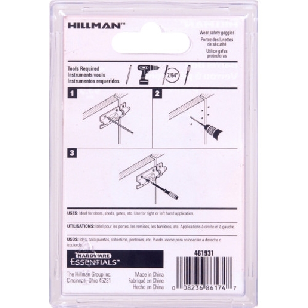 HILLMAN 851009 Barrel Bolt, Yellow Dichromate/Zinc - 3