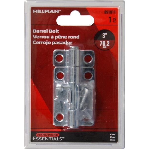 HILLMAN 851012 Barrel Bolt, Zinc-Plated - 2