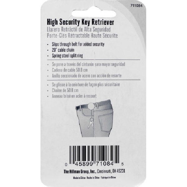 Hillman 711084 Key Retriever, Split Ring, 1-1/4 in Ring, Stainless Steel Case