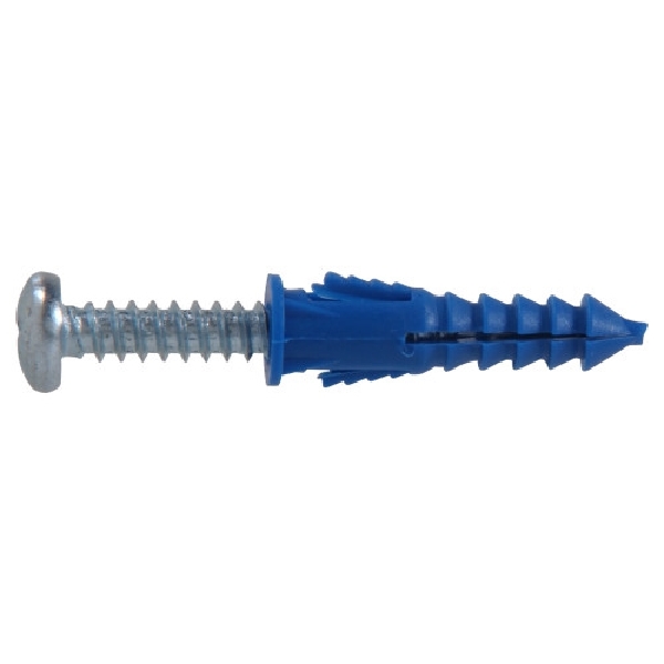 Hillman 5071 Conical Anchor, 1 in L, Plastic, 10 lb, 4/PK