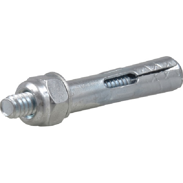 370788 Concrete Sleeve Anchor, 1/4 in Dia, 1-3/8 in L, 240 lb, Zinc-Plated