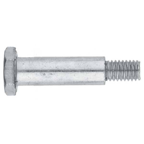 882946 Axle Bolt, Coarse Thread, 1-1/2 in OAL, Steel, Zinc-Plated, SAE Measuring, 5/PK