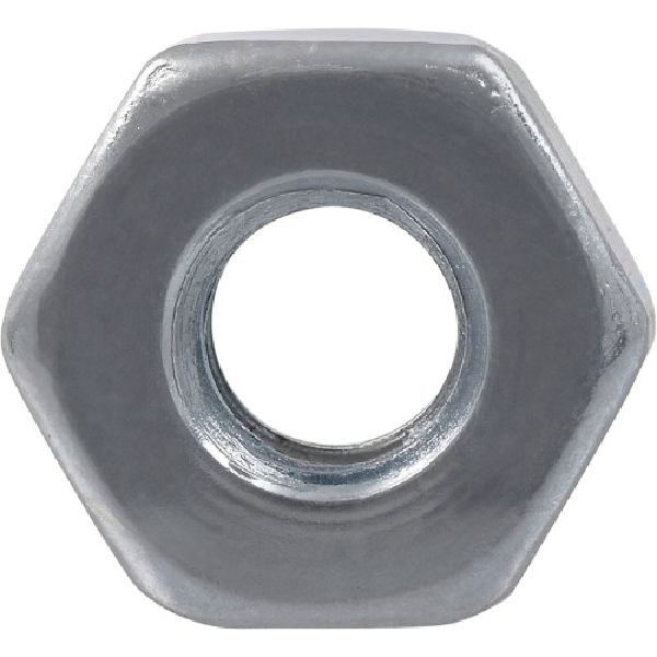 Hillman 6206 Hex Machine Screw Nut, #10-24 Thread, Steel, Zinc-Plated