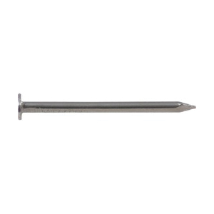 Hillman 532401 Wire Nail, 7/8 in L, Steel, Bright, Flat Head, Smooth Shank, Silver, 2/oz