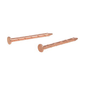 Hillman 532428 Weather Strip Nail, 17d, 3/4 in L, Steel, Copper, Flat Head, Barbed Shank, Copper, 75 PK