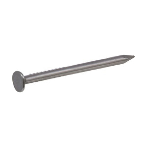 532473 Wire Nail, 1 in L, Steel, Bright, Flat Head, Smooth Shank, 2 oz