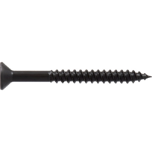 HILLMAN 39267 Cabinet Screw, #10 Thread, 2 in L, Twinfast Thread, Flat Head, Phillips Drive, Steel, Black Phosphate - 2