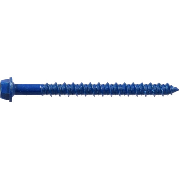 Hillman 41562 Screw Anchor, 1/4 in Thread, 2-3/4 in L, Washer Head, Hex, Slotted Drive, 12 PK