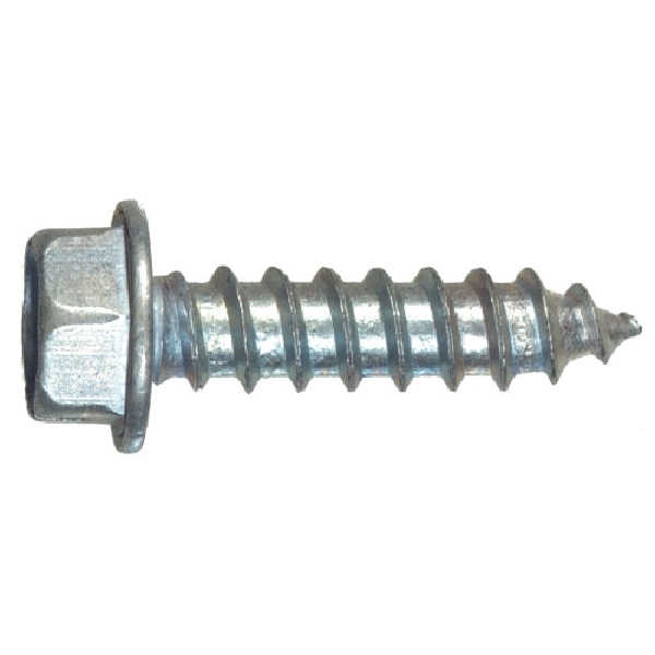 Hillman 5293 Screw, #6 Thread, 1/2 in L, Hex, Slotted Drive, Zinc-Plated, 15 PK