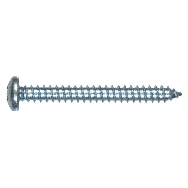 Sheet Metal Screw, Hillman, Zinc-Plated, Phillips-Drive, Pan-Head, #10 x 1 in, 10 pk - 2