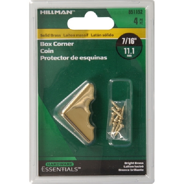 Hardware Essentials 851152 Decorative Corner Brace, Brass - 2