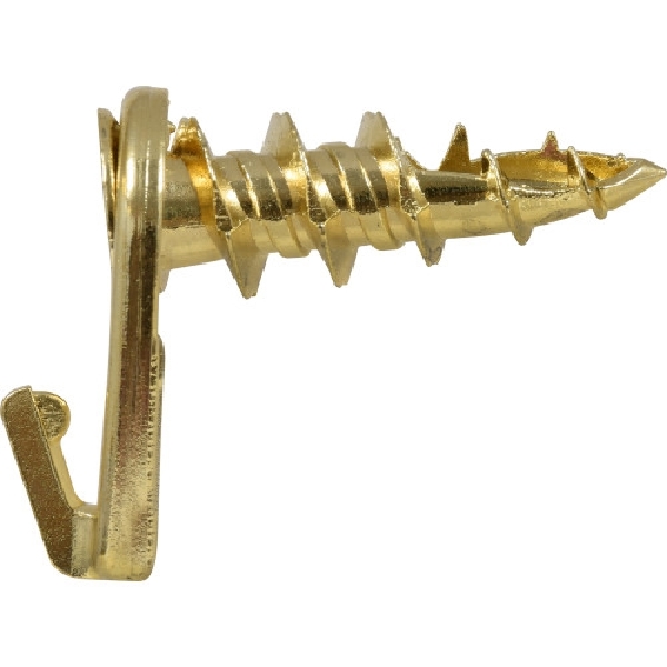 Hillman 122403 Picture Hanger, 50 lb, Brass, Gold