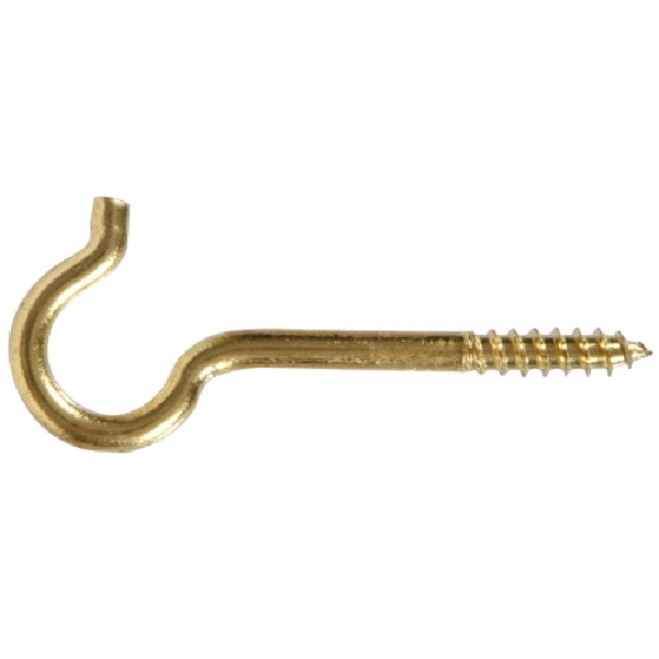 Hardware Essentials 852432 Ceiling Hook, 3-3/8 in L, Steel, Brass