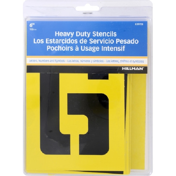 HILLMAN 839728 Stencil Set, Yellow - 2