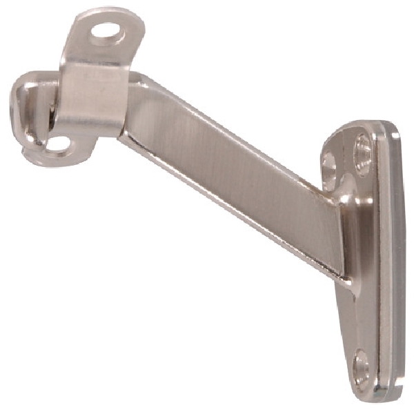 Hardware Essentials 852260 Handrail Bracket, Steel, Satin Nickel, 1/BAG