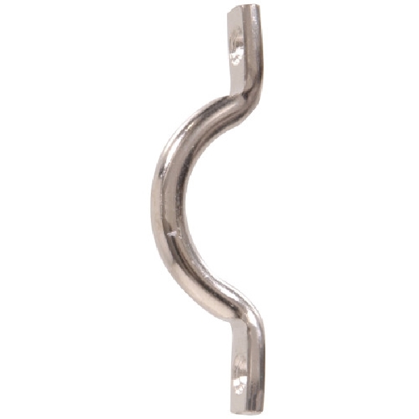Hardware Essentials 852025 Strap Loop, 1/2 in Dimensions, Steel, Nickel-Plated