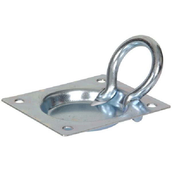 Hardware Essentials 851378 Trap Door Ring, 3-1/2 in L, Steel, Zinc-Plated - 2