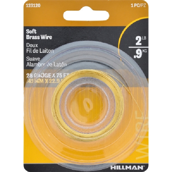 Hillman 123126-N 100 ft. L Wire Brass 24 Ga. Wire