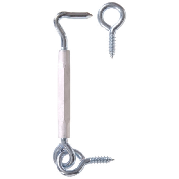 Hillman 851937 Gate Hook Turnbuckle Latch, Steel, Zinc