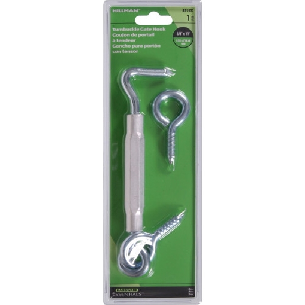 Hillman 851937 Gate Hook Turnbuckle Latch, Steel, Zinc