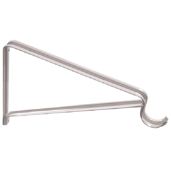 Hillman 852014 Shelf Bracket, 125 lb, 10 in L, Steel, White