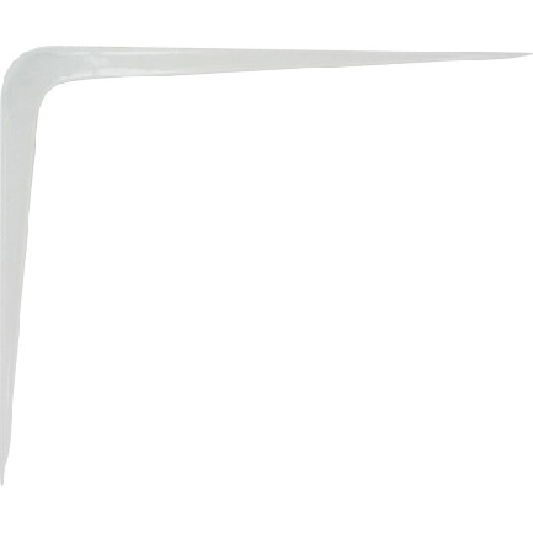 Hardware Essentials 852017 Shelf Bracket, 100 lb, 10 in L, Steel, White, 20/PK