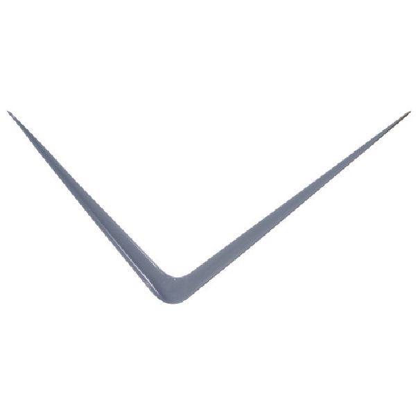 Hardware Essentials 852020 Shelf Bracket, 100 lb, 12 in L, Steel, Gray, 20/PK
