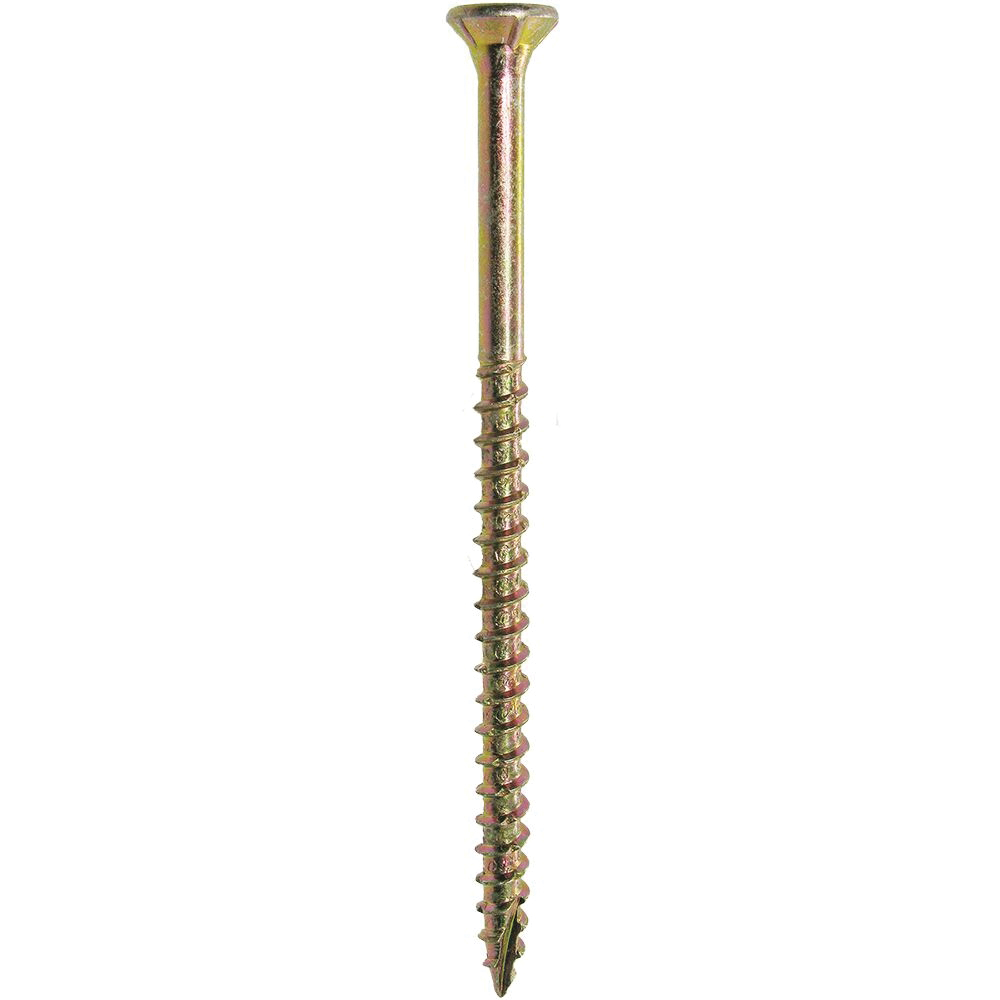 Grip-Rite 134GCS5 Construction Screw, #8 Thread, 1-3/4 in L, Bugle Head, Star Drive, Steel, Zinc-Plated, 5 lb